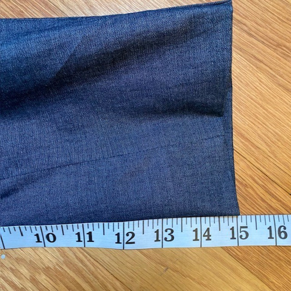 Express Photographer Tuxedo Blazer Blue Black Men 40R Slim Fit Satin Lapel - Picture 12 of 12